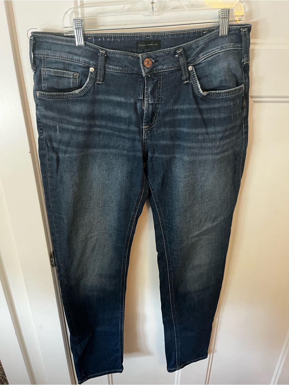 Silver Jeans Women's Faded Indigo Skinny Jeans